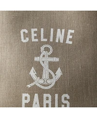 Pre-Owned Celine Small Vertical Cabas Tote Printed Canvas and Leather