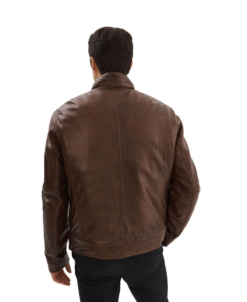 Regency Leathers Men's Gunnar Leather Biker Jacket