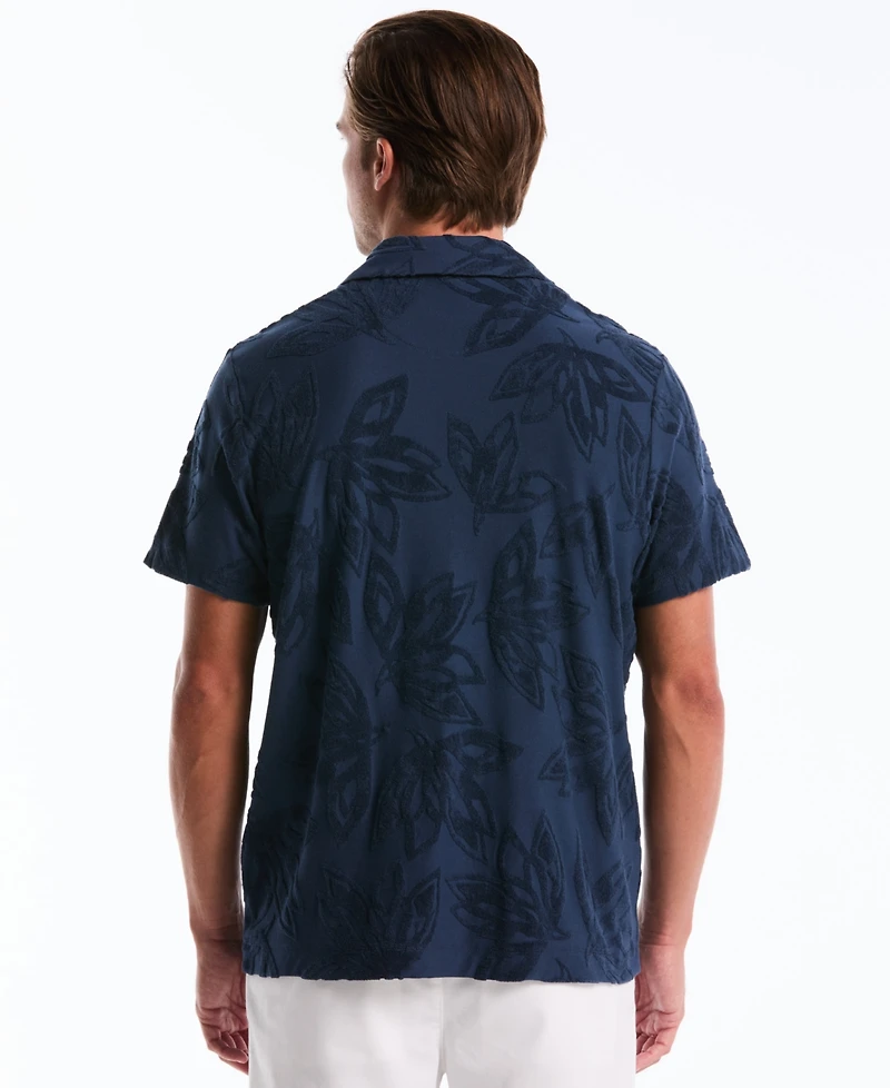 Original Penguin Men's Floral Button Front Short-Sleeve Shirt