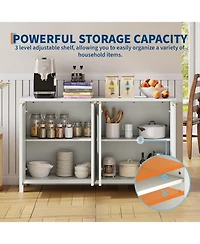 gaomon 55" Fluted Buffet Cabinet with Storage