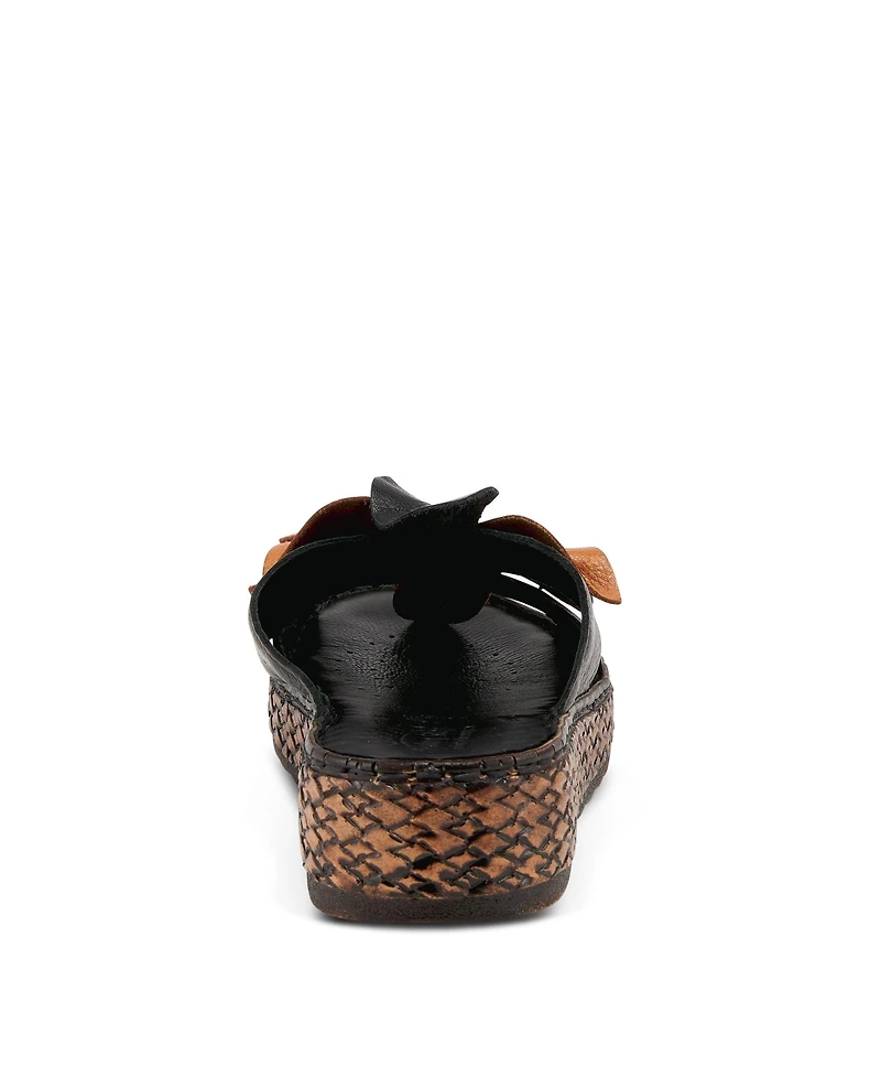 Spring Step Hilary Women's Platform Slide with Leather Upper