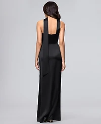 Blondie Nites Juniors' Strapless Sleeveless Gown