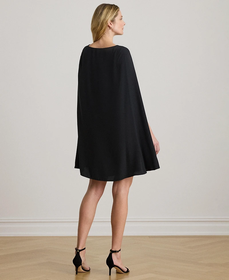 Lauren Ralph Women's Georgette Cape Dress