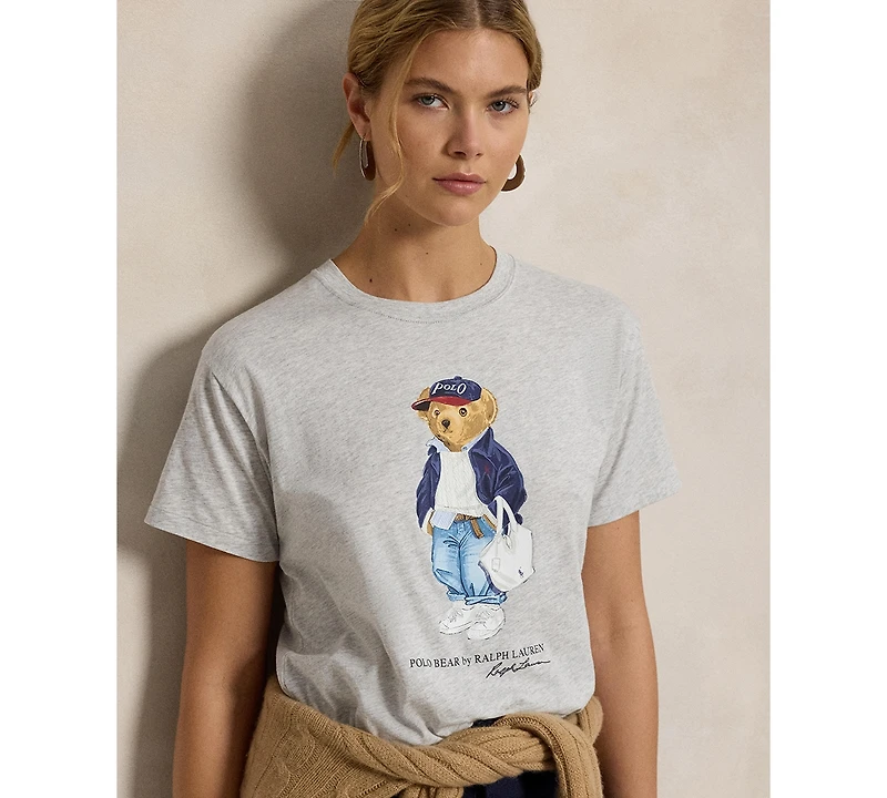 Polo Ralph Lauren Women's Bear Print Crew Neck T-Shirt