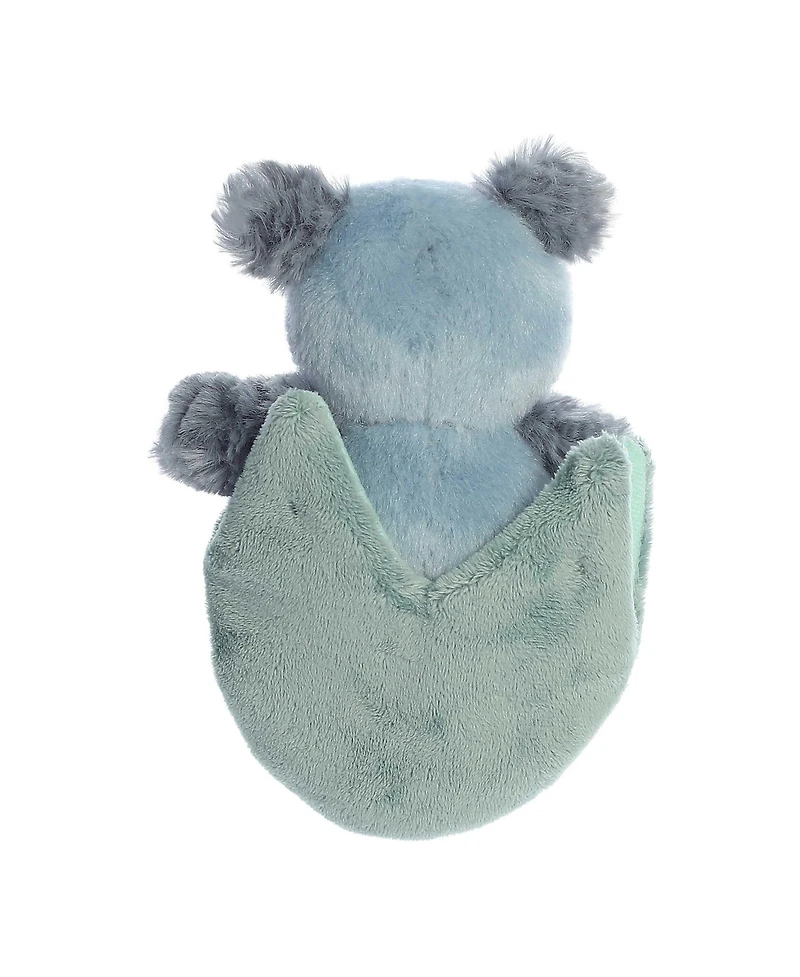 ebba Small Ollie Owl Pocket Peekers Playful Baby Plush Toy Blue 5.5"