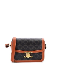 Pre-Owned Celine Medium Triomphe Shoulder Bag Triomphe Coated Canvas