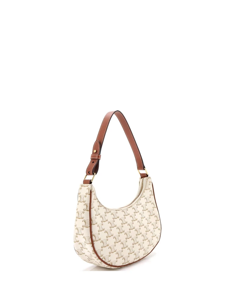 Pre-Owned Celine Ava Bag Triomphe Coated Canvas