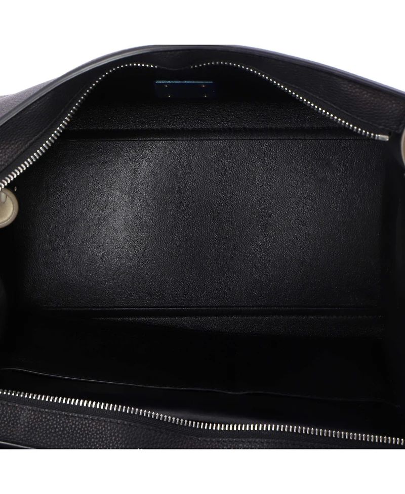 Pre-Owned Celine Small Trapeze Bag Leather with Patent