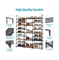 gaomon 9-Tier Stackable Shoe Rack Organizer, Holds 50 Pairs