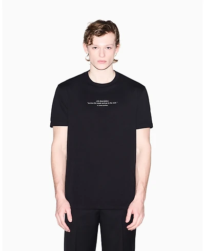 A|X Armani Exchange Men's Short Sleeve Fun Wording T-Shirt