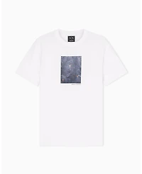 A|X Armani Exchange Men's Short Sleeve Floral Box T-Shirt