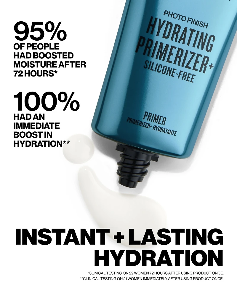 Smashbox Photo Finish Hydrating Primerizer+ Silicone-Free Primer, 0.3 oz.