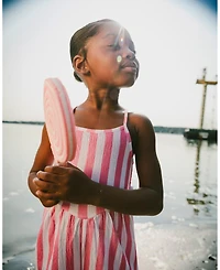 Deux par Deux Little Girls Crinkle Jersey Jumpsuit