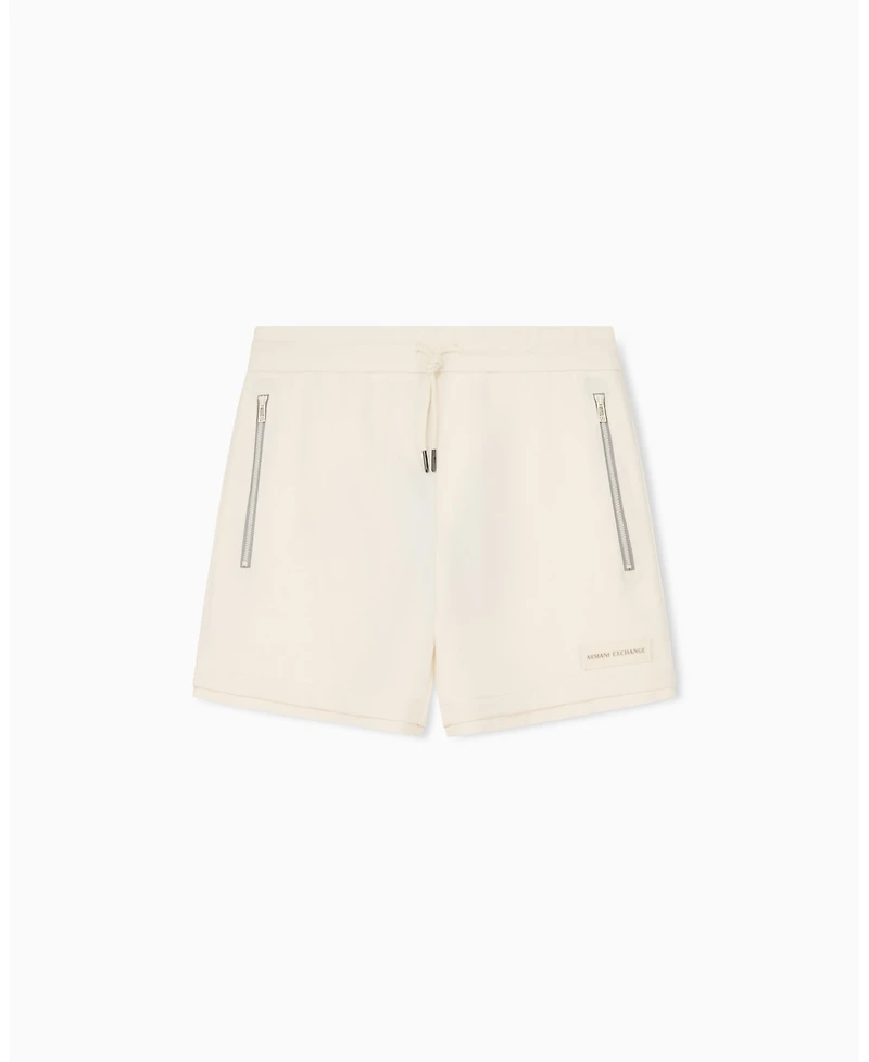 A|X Armani Exchange Men's White Edition Fleece Shorts