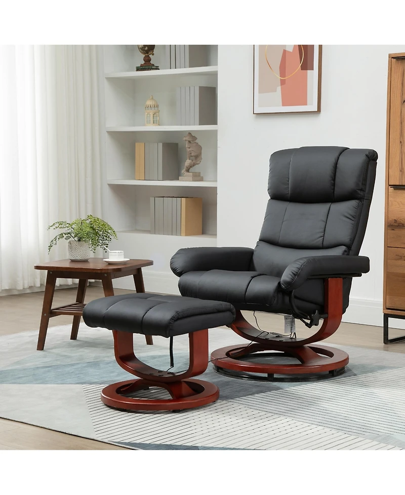 Boyel Living Massage Recliner Chair with Ottoman and Remote Control