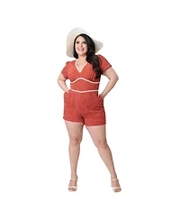 Unique Vintage Plus Daisy Romper