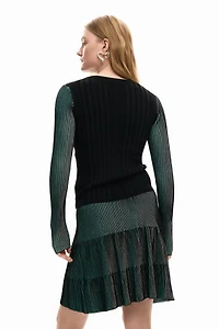 Desigual Women's Fine Pleated Sweater