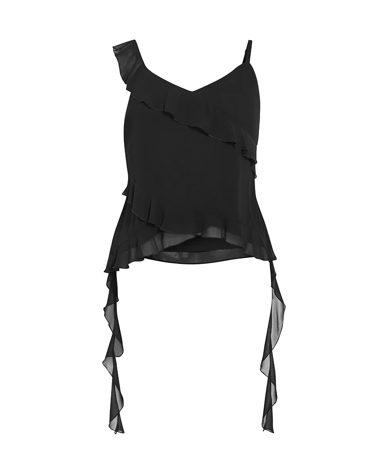 City Chic Women's Waverly Frill Top