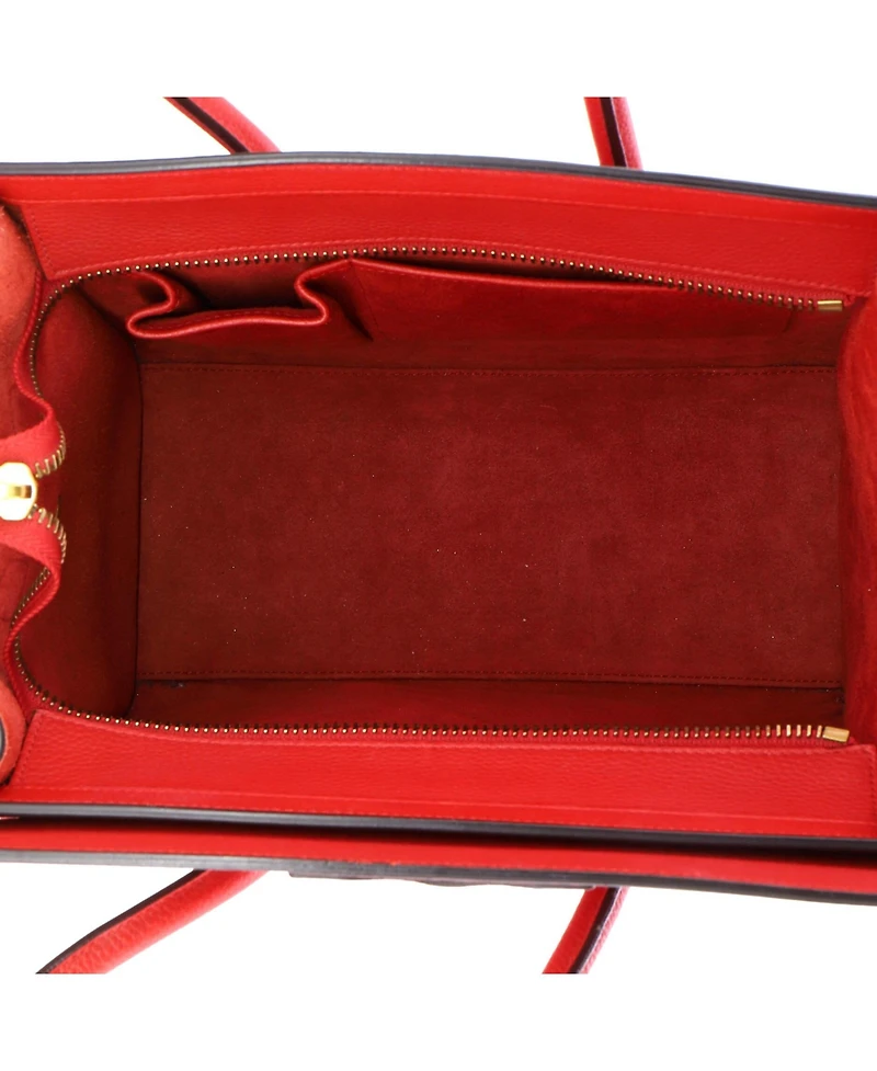 Pre-Owned Celine Micro Luggage Bag Grainy Leather