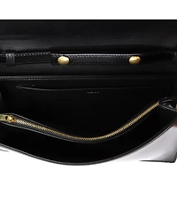 Pre-Owned Celine Trapeze Triomphe Shoulder Bag Smooth Calfskin