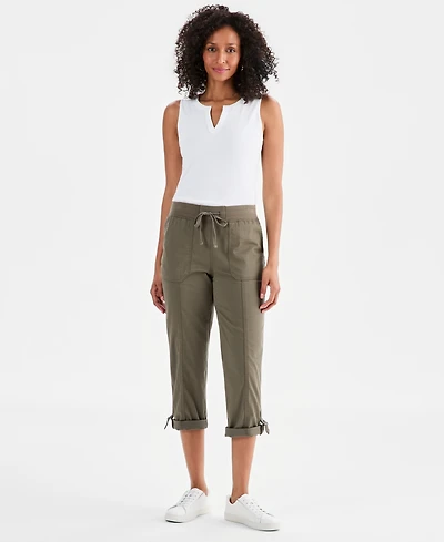 Style & Co Women's Mid-Rise Pull-On Capri Pants, Exclusively at Macy's