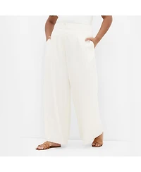 City Chic Women's Plus Abbie Linen Pant