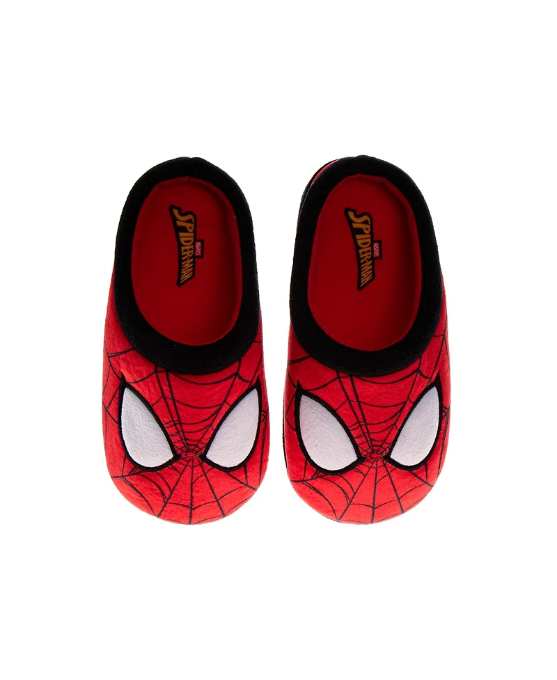Spider-Man Toddler Marvel Spiderman Slippers Cozy, Plush, and Fun House Footwear