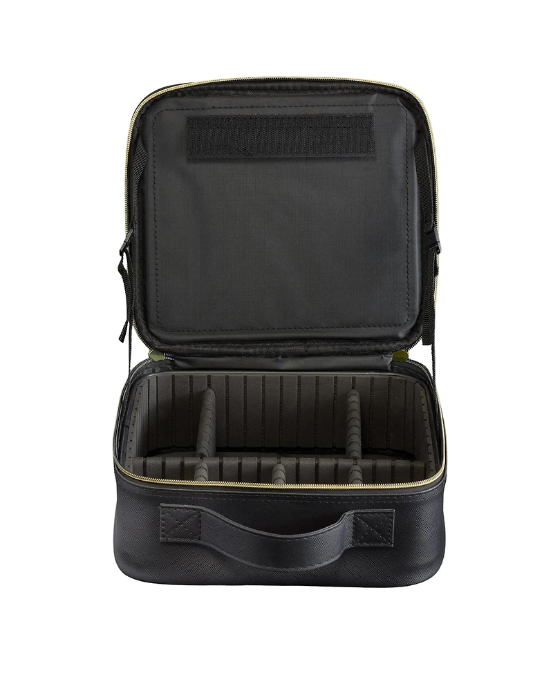 iHome Led Lighted Travel Makeup Bag with Adjustable Mirror Stand