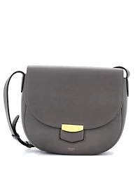 Pre-Owned Celine Medium Trotteur Crossbody Bag Grainy Leather