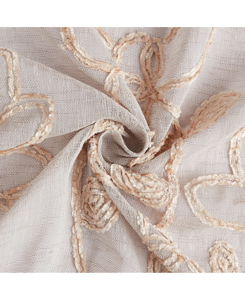 Dainty Home Rita Linen Look 76" W x 84" L Grommet Window Panel Set