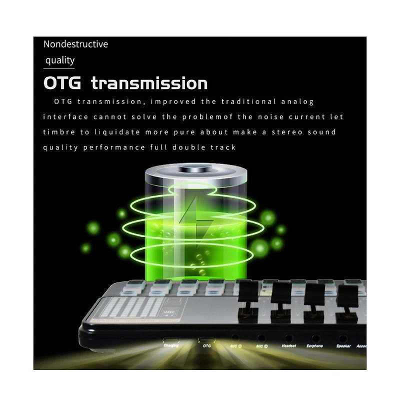 Artudatech Pro Sound Card Kit – Dual Mic Input, Otg & 30+ Sound Effects for Podcast & Live