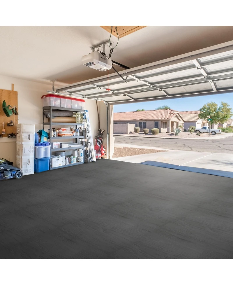 Sorbus Tiles Sq ft Wood Grain Interlocking Floor Foam Tile Mats - for Home, Playroom, Basement