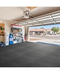 Sorbus Tiles Sq ft Wood Grain Interlocking Floor Foam Tile Mats - for Home, Playroom, Basement