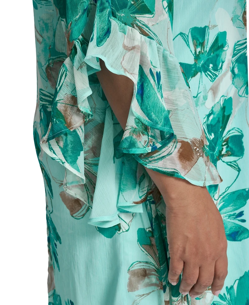 Calvin Klein Plus V-Neck Shift Dress