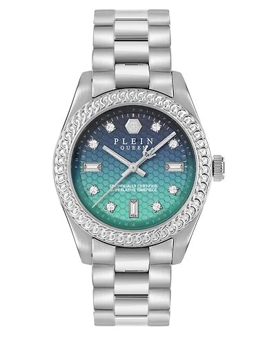 Philipp Plein Women's Queen Silver Stainless Steel Bracelet Watch, 36mm