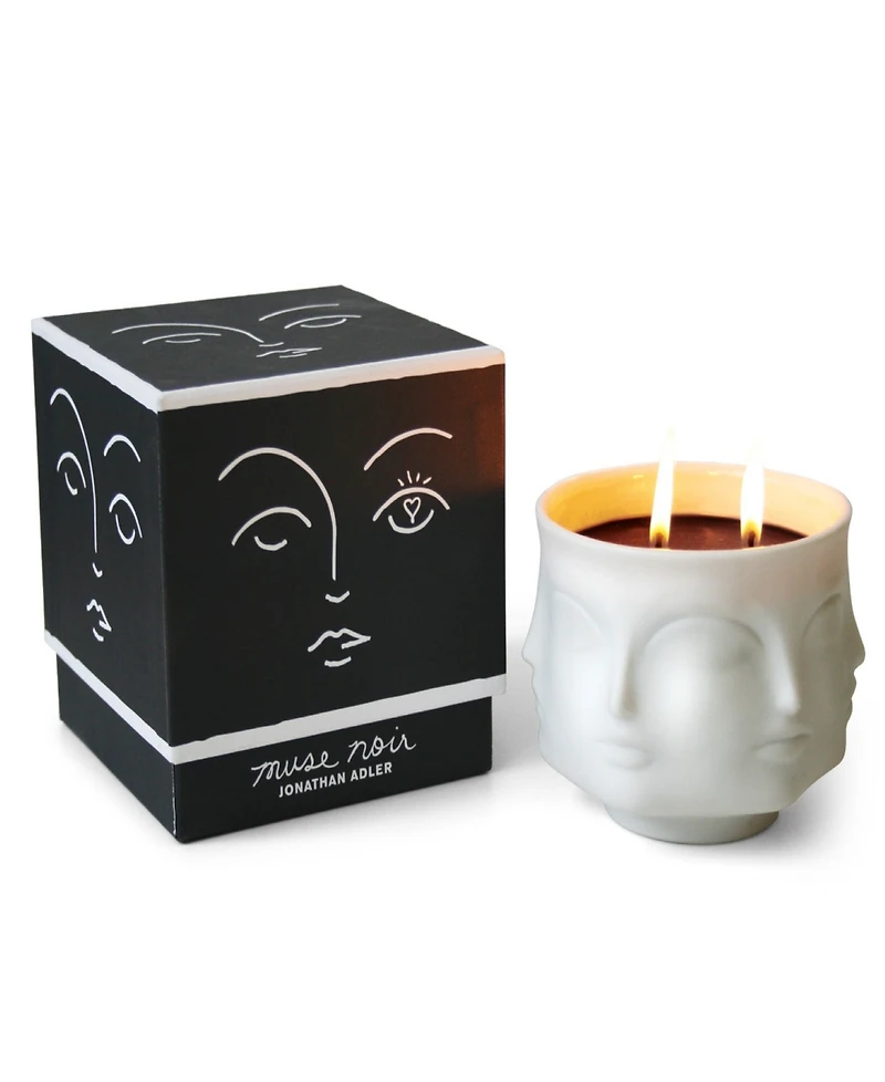 Jonathan Adler Muse Noir 5" Ceramic Candle