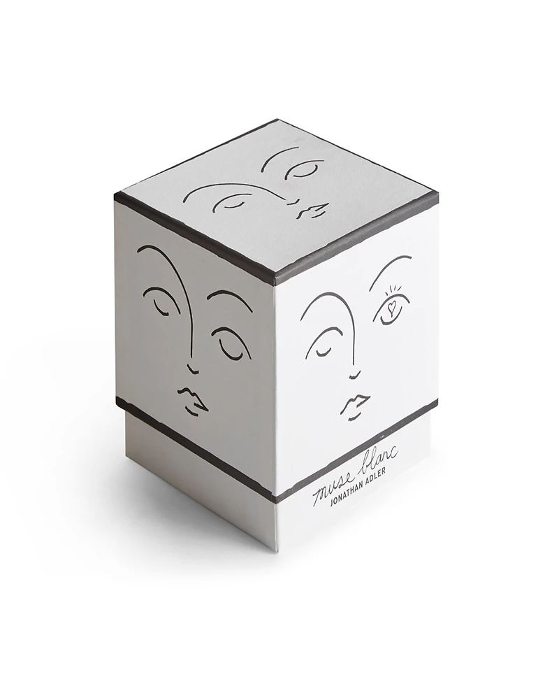 Jonathan Adler Muse Blanc 5" Ceramic Candle