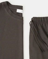 Mango Women's Cotton Two-Piece Short-Sleeved Pajamas