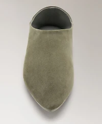 Mango Women's Stitching Detail Leather Clogs