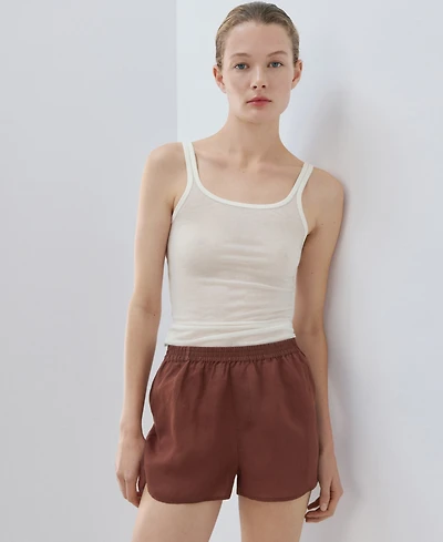 Mango Women's Seamless Lyocell Wool Top