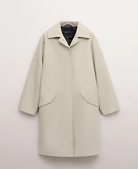 Mango Women's Cotton Pockets Trench Coat