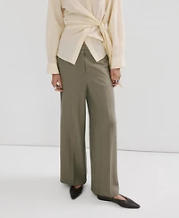Mango Women's High-Waisted Lyocell Pants