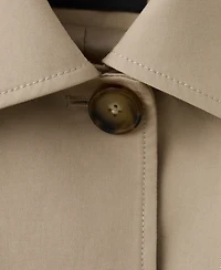 Mango Women's Pockets Cotton Jacket