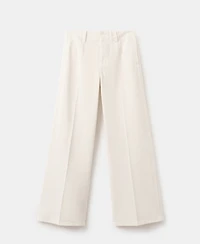 Mango Women's Wide Leg Mid-Rise Jeans