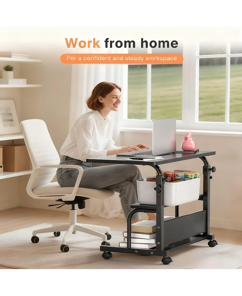 Yigii Category Adjustable Laptop Desk for Home Office, Bedroom, or Small Spaces