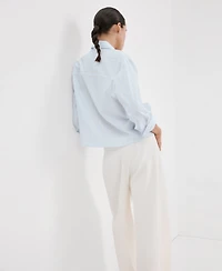 Mango Women's Striped Cotton Shirt