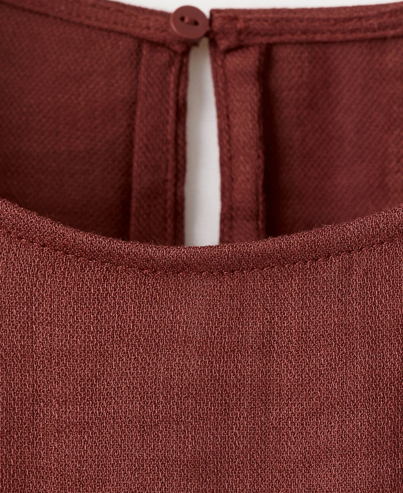 Mango Women's Three-Quarter-Sleeve Blouse