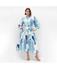 City Chic Women's Ezra Print Maxi Dress