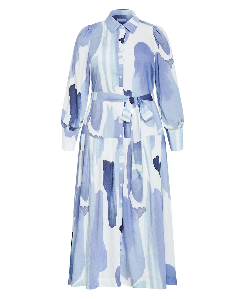 City Chic Women's Ezra Print Maxi Dress