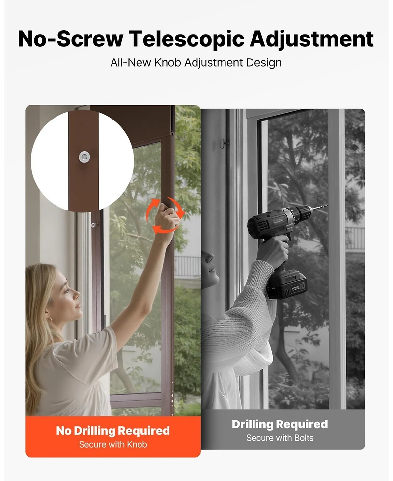 Cozito Sliding Glass Dog Door Adjustable Height 75 7/8" to 80 11/16" with 10 1/4" x 16 1/4" Flap